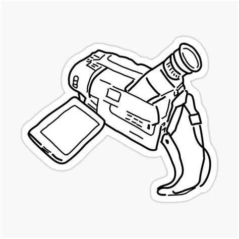 "hi-8 camcorder" Sticker for Sale by ablwr | Redbubble