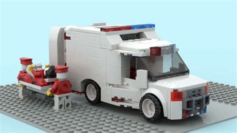 LEGO MOC White Ambulance by Vicmoehl | Rebrickable - Build with LEGO