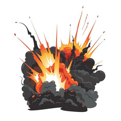 Bomb Explosion Isolated Image 3501104 Vector Art at Vecteezy