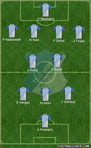 TSG 1899 Hoffenheim (Germany) Football Formation