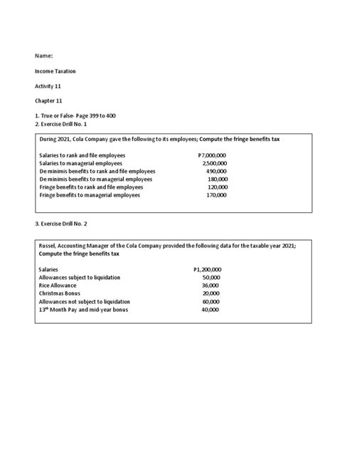 Chapter 11 Activity | PDF