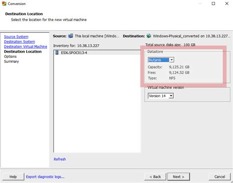 P2V Migration to Nutanix AHV with vConverter – MyPureSupport