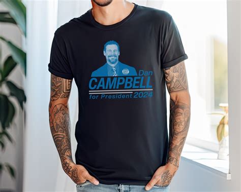 Dan Campbell for President, Detroit Football Shirt, Lions Shirt, Lions ...