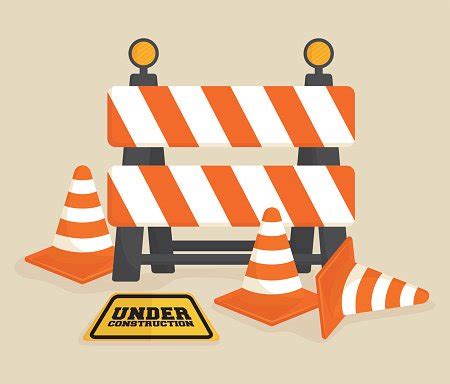 Under Construction Barrier Design Stock Vector | Royalty-Free | FreeImages