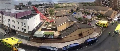 Crane collapse aftermath (awful filming stabilized) : ImageStabilization