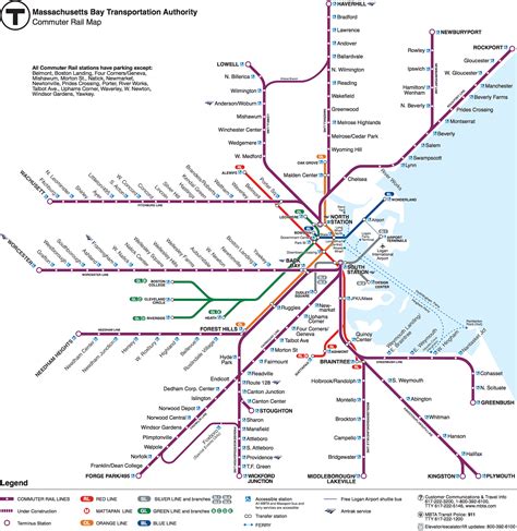 Mbta Map Commuter Rail - Map Of The World