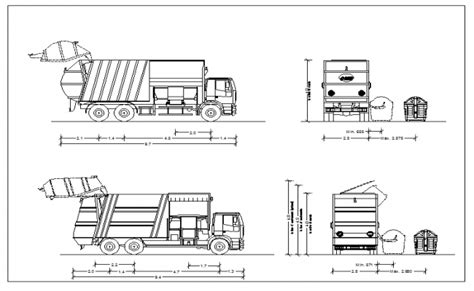 Garbage Truck DWG File