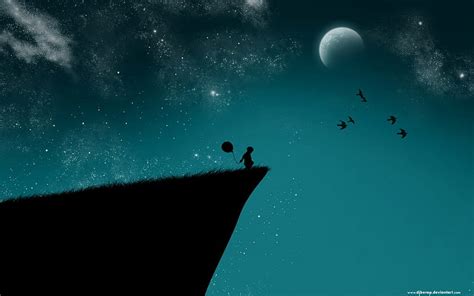 Please Understand My Feeling, feeling, desire, balloon, alone, innocent, moon, HD wallpaper | Peakpx