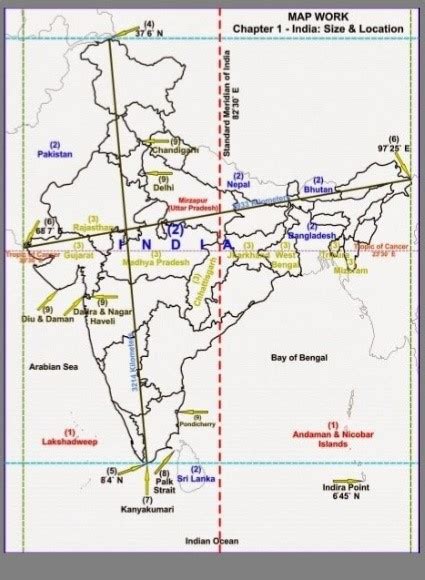 Standard Meridian Of India On Map – Get Map Update