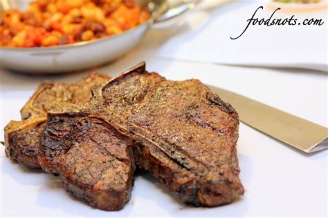 Grilled Italian T-Bone Steaks with Tuscan Beans - Recipe Snobs