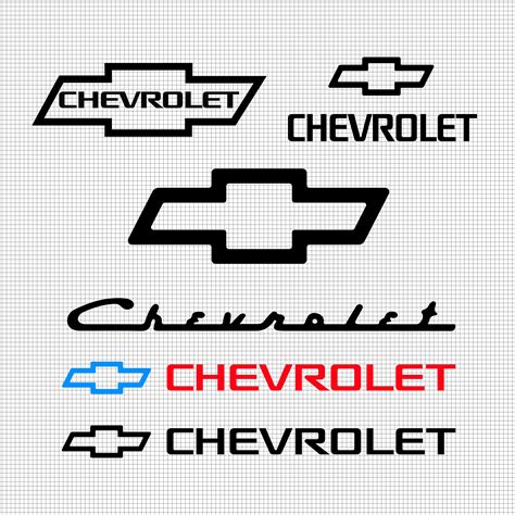 Chevrolet Logo Bundle Svg Chevrolet Top 6 Logos Png - Etsy