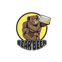 Bear Drinking Beer Vector Art, Icons, and Graphics for Free Download