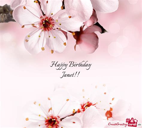 Happy Birthday Janet - Free cards