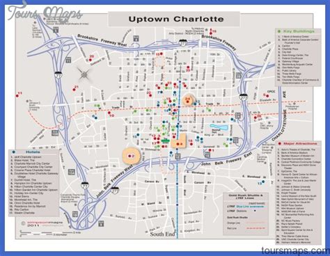 Charlotte Map Tourist Attractions - ToursMaps.com