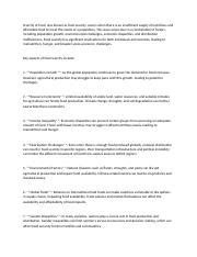 Understanding the Causes and Implications of Food Scarcity | Course Hero