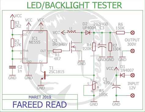 300v Led Backlight Tester Circuit Diagram
