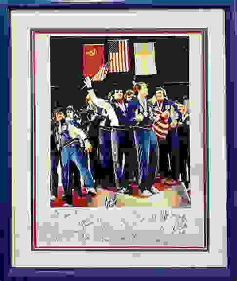 1980 Usa Olympic Hockey Team Signed 16x20 Gold Medal Photo Framed 22 Auto Coa Auction