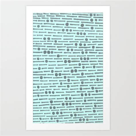 Morse code Art Print by Obuole | Society6