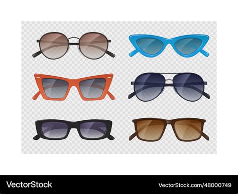 Modern sunglasses realistic template of stylish Vector Image