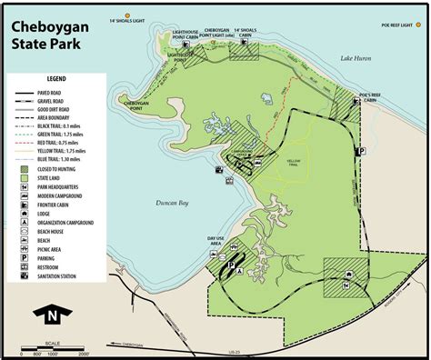 Cheboygan18_ParkMap | Michigan road trip, Michigan state parks, Cheboygan