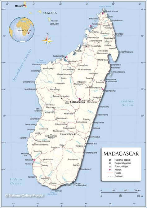 Political Map of Madagascar - Nations Online Project