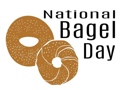 National Bagel Day, Idea for poster, banner, flyer, card or menu design 13087960 Vector Art at ...