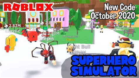 Roblox Superhero Simulator New Code October 2020 - YouTube