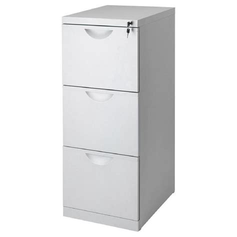 Ikea Erik White 3-Drawer Filing Cabinet - AptDeco