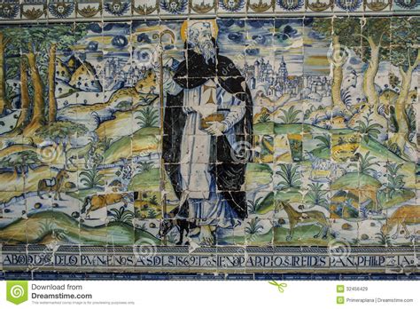 Talavera Pottery, Tiles Basilica Del Prado, Talavera De La Reina, Toledo, Spain. Stock Image ...