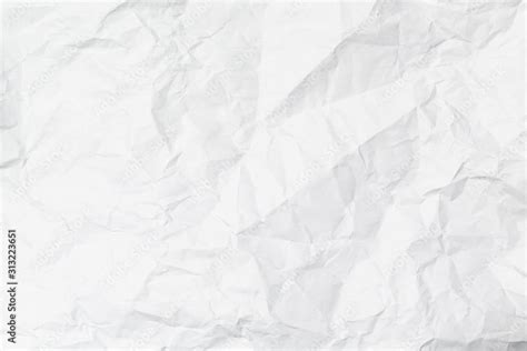 A white crumpled paper texture overlay background Stock Photo | Adobe Stock