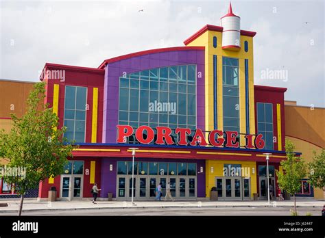 Indiana Portage Portage 16 IMAX movie theater complex modern building ...