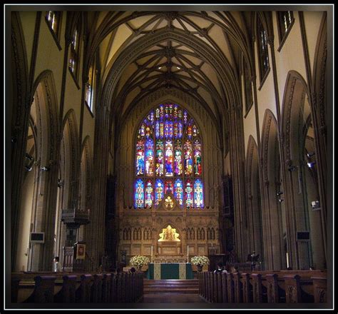 The Beautiful Interior Of The Trinity Church (NY, NY), A National ...