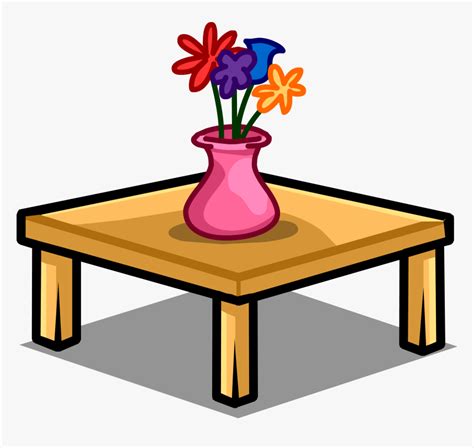 Table Clipart Coffee Table - Coffee On The Table Clipart, HD Png Download - kindpng