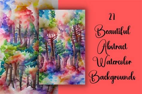 21 Abstract Watercolor Forest Background Graphic by holisticfoxstudio ...