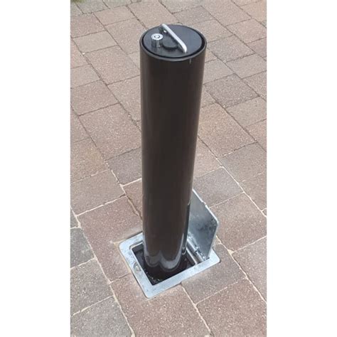 Round Steel Telescopic Security Post 500mm - Bison Security Posts