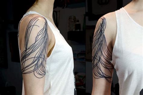 Flowing lines by LISA ORTH Line Tattoos, Arm Tattoos, Body Art Tattoos, Tribal Tattoos, Cool ...