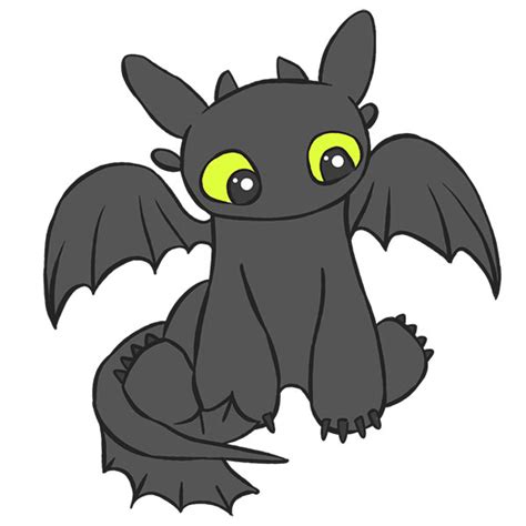 How to Draw Toothless - Easy Drawing Tutorial For Kids