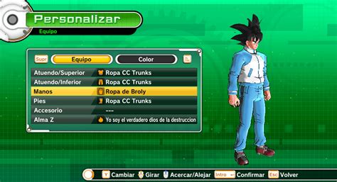 King Kai Goku Training Suit For CaC (Models By: Sol_Negro) – Xenoverse Mods