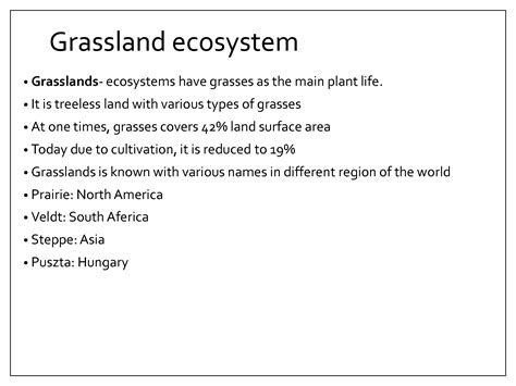 SOLUTION: Grassland and savana ecosystem - Studypool