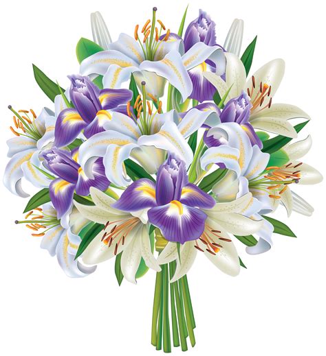 transparent background bouquet of flowers clipart - Clip Art Library