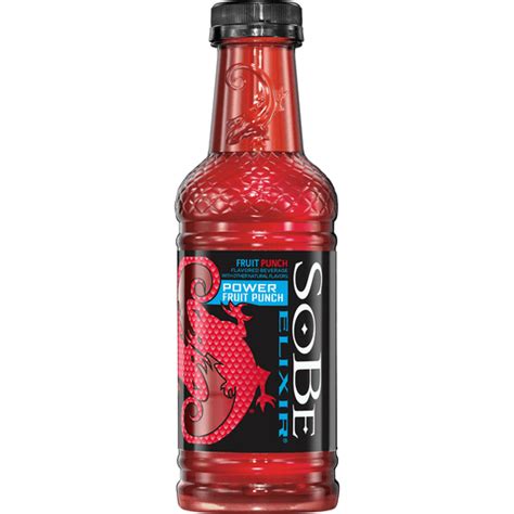 Sobe Elixir Power Fruit Punch Beverage 20 Fluid Ounce Bottle | Fruit & Berry | Foodtown