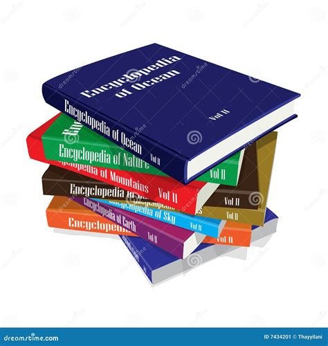 Bundle Of Encyclopedia Books Stock Image - Image: 7434201