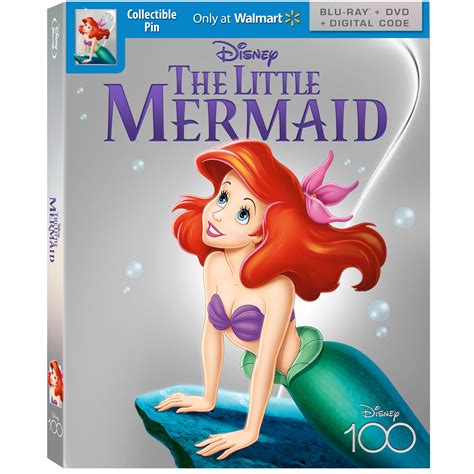 The Little Mermaid - Disney100 Edition Walmart Exclusive (Blu-Ray + DVD + Digital Code ...