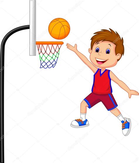 Boy playing Basketball — Stock Vector © tigatelu #32962223