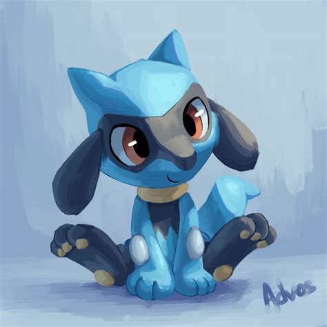 [OC] I painted a Riolu : pokemon