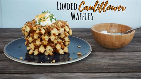 Loaded Cauliflower Waffles | Savory Keto Waffles - YouTube