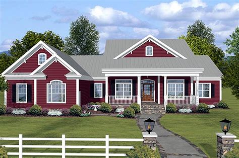 Country Living With Six Bedrooms - 20101GA | Architectural Designs ...