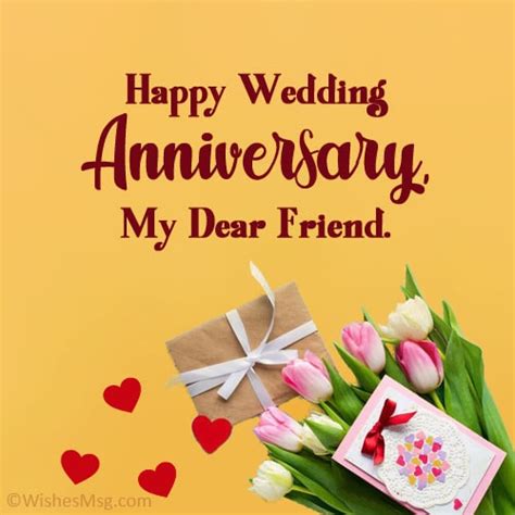 100+ Wedding Anniversary Wishes For Friends - WishesMsg