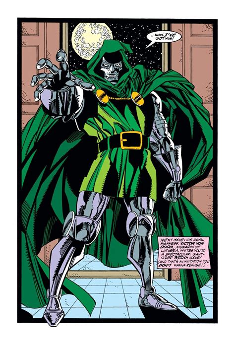 Doctor Doom splash page from The Amazing Spider-man #349 Erik Larsen ...