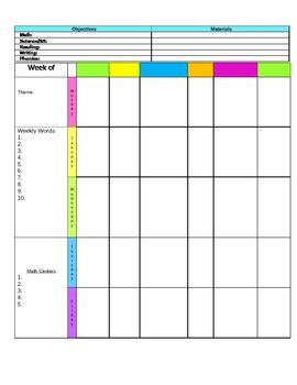 Lesson Plan Template Google Docs by andrea daigle | TpT